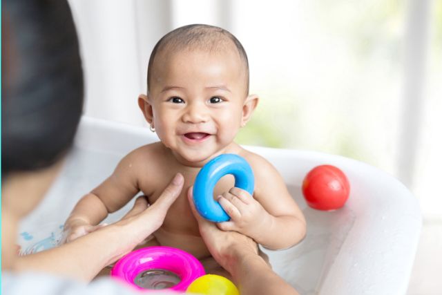 bath time for toddlers