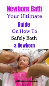 newborn bath