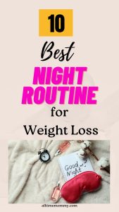 night routine for weight loss for female