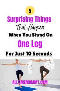 standing on one leg